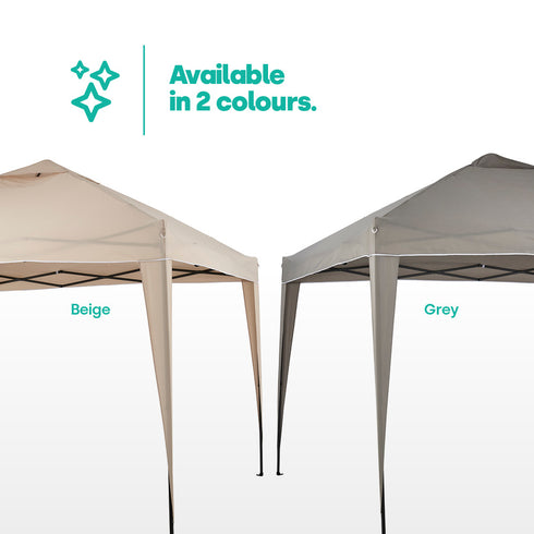 3x3m Garden Gazebo - Grey